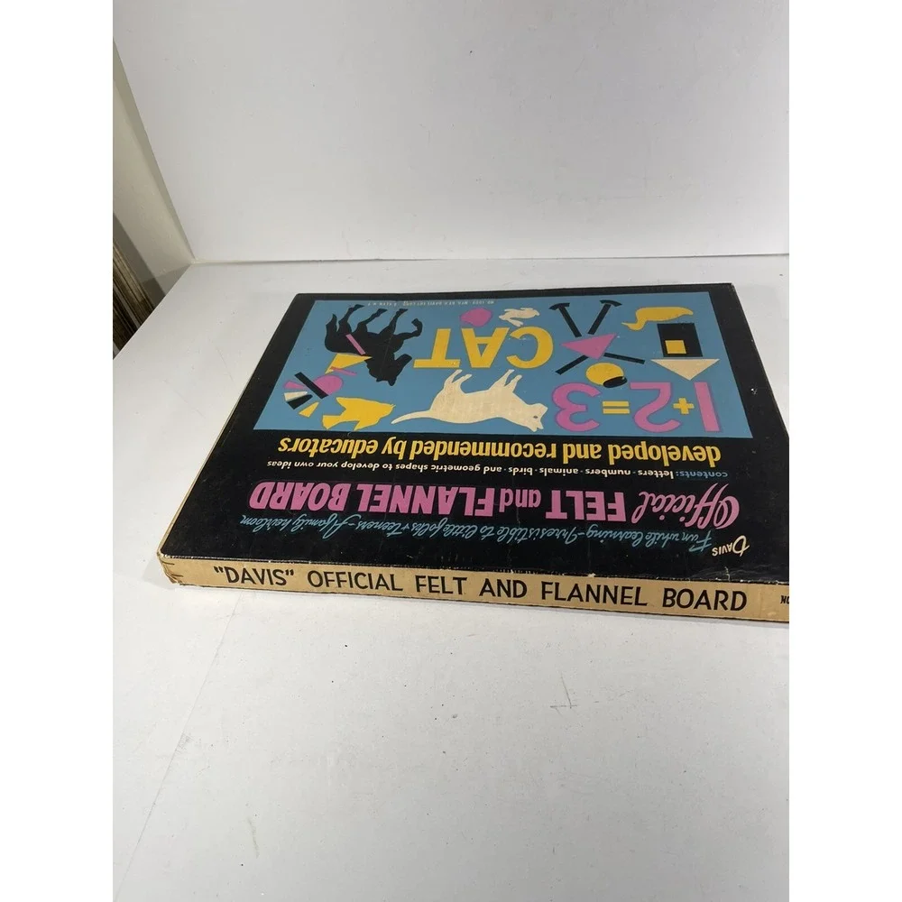 Davis Official Felt and Flannel Board #1000 -‎ with Box Vintage Check Pictures